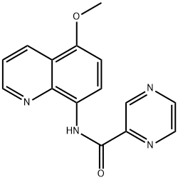 피라진카르복사미드,N-(5-메톡시-8-퀴놀리닐)-(9CI) 구조식 이미지