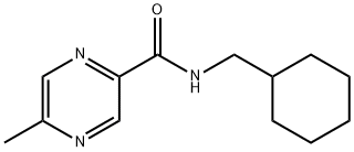 Pyrazinecarboxamide, N-(cyclohexylmethyl)-5-methyl- (9CI) 구조식 이미지