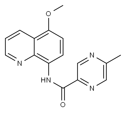 Pyrazinecarboxamide, N-(5-methoxy-8-quinolinyl)-5-methyl- (9CI) Structure