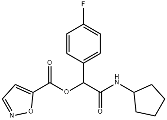 5-Isoxazolecarboxylicacid,2-(cyclopentylamino)-1-(4-fluorophenyl)-2-oxoethylester(9CI) 구조식 이미지