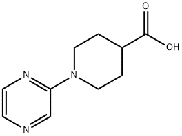 4-Piperidinecarboxylicacid,1-pyrazinyl-(9CI) 구조식 이미지