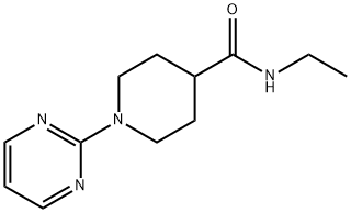 4-피페리딘카르복사미드,N-에틸-1-(2-피리미디닐)-(9CI) 구조식 이미지