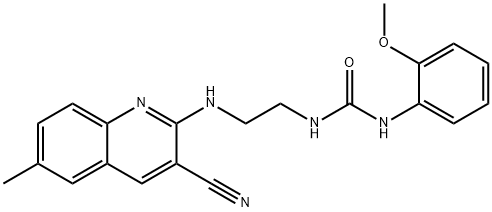 Urea, N-[2-[(3-cyano-6-methyl-2-quinolinyl)amino]ethyl]-N-(2-methoxyphenyl)- (9CI) Structure