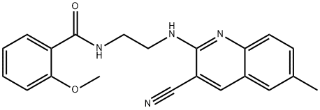 Benzamide, N-[2-[(3-cyano-6-methyl-2-quinolinyl)amino]ethyl]-2-methoxy- (9CI) 구조식 이미지