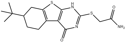 Acetamide, 2-[[7-(1,1-dimethylethyl)-1,4,5,6,7,8-hexahydro-4-oxo[1]benzothieno[2,3-d]pyrimidin-2-yl]thio]- (9CI) 구조식 이미지