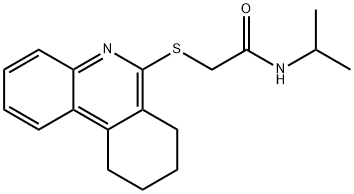 Acetamide, N-(1-methylethyl)-2-[(7,8,9,10-tetrahydro-6-phenanthridinyl)thio]- (9CI) Structure