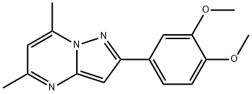 Pyrazolo[1,5-a]pyrimidine, 2-(3,4-dimethoxyphenyl)-5,7-dimethyl- (9CI) Structure