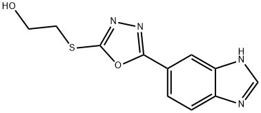 Ethanol, 2-[[5-(1H-benzimidazol-5-yl)-1,3,4-oxadiazol-2-yl]thio]- (9CI) Structure