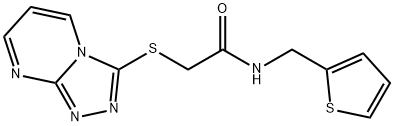 Acetamide, N-(2-thienylmethyl)-2-(1,2,4-triazolo[4,3-a]pyrimidin-3-ylthio)- (9CI) Structure