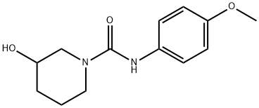 1-Piperidinecarboxamide,3-hydroxy-N-(4-methoxyphenyl)-(9CI) Structure