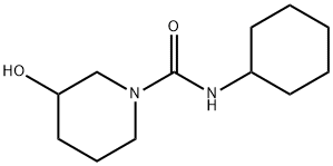 1-Piperidinecarboxamide,N-cyclohexyl-3-hydroxy-(9CI) 구조식 이미지