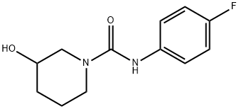1-피페리딘카르복스아미드,N-(4-플루오로페닐)-3-히드록시-(9CI) 구조식 이미지