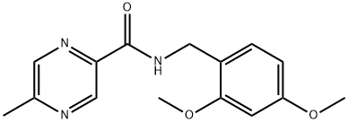 Pyrazinecarboxamide, N-[(2,4-dimethoxyphenyl)methyl]-5-methyl- (9CI) 구조식 이미지