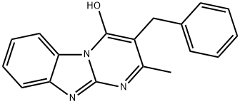 Pyrimido[1,2-a]benzimidazol-4-ol, 2-methyl-3-(phenylmethyl)- (9CI) Structure