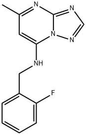 [1,2,4]Triazolo[1,5-a]pyrimidin-7-amine, N-[(2-fluorophenyl)methyl]-5-methyl- Structure