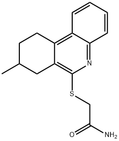 Acetamide, 2-[(7,8,9,10-tetrahydro-8-methyl-6-phenanthridinyl)thio]- (9CI) Structure