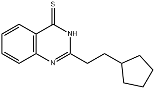 4(1H)-Quinazolinethione,2-(2-cyclopentylethyl)- Structure