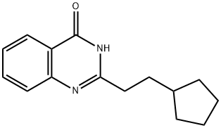 4(1H)-Quinazolinone,2-(2-cyclopentylethyl)- Structure