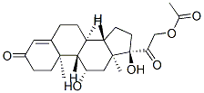 [2-[(8S,9S,10R,11S,13S,14S,17R)-11,17-dihydroxy-10,13-dimethyl-3-oxo-2,6,7,8,9,11,12,14,15,16-decahydro-1H-cyclopenta[a]phenanthren-17-yl]-2-oxo-ethyl] acetate Structure