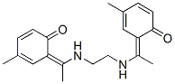 4-methyl-6-[1-[2-[1-(3-methyl-6-oxo-1-cyclohexa-2,4-dienylidene)ethyla mino]ethylamino]ethylidene]cyclohexa-2,4-dien-1-one Structure