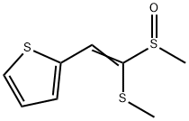 1-Methylsulfinyl-1-methylthio-2-(2-thienyl)ethene Structure