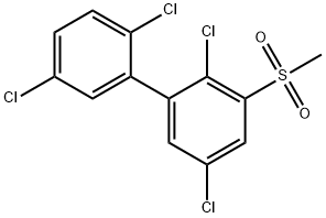 3-Methylsulfonyl-2,2',5,5'-tetrachlorobiphenyl Structure