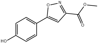 메틸5-(4-히드록시페닐)이속사졸-3-카르복실레이트 구조식 이미지