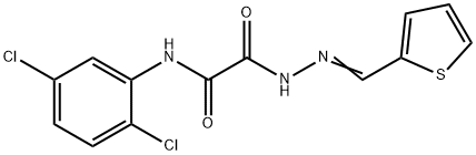 Acetic acid, [(2,5-dichlorophenyl)amino]oxo-, (2-thienylmethylene)hydrazide (9CI) 구조식 이미지