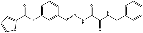 2-Furancarboxylicacid,3-[[[oxo[(phenylmethyl)amino]acetyl]hydrazono]methyl]phenylester(9CI) 구조식 이미지