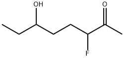 2-Octanone,  3-fluoro-6-hydroxy- Structure