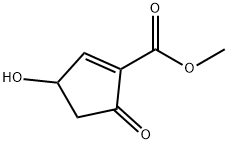 1-Cyclopentene-1-carboxylic acid, 3-hydroxy-5-oxo-, methyl ester (9CI) Structure
