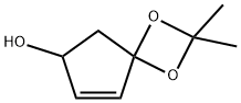1,3-Dioxaspiro[3.4]oct-7-en-6-ol, 2,2-dimethyl- (9CI) Structure