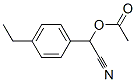 Benzeneacetonitrile, alpha-(acetyloxy)-4-ethyl- (9CI) Structure