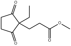 Cyclopentanepropanoic acid, 1-ethyl-2,5-dioxo-, methyl ester (9CI) 구조식 이미지
