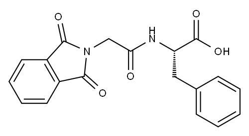 N-[(1,3-dihydro-1,3-dioxo-2H-isoindol-2-yl)acetyl]-3-phenyl-DL-alanine 구조식 이미지