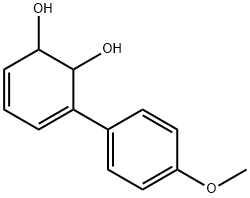 3,5-Cyclohexadiene-1,2-diol, 3-(4-methoxyphenyl)- (9CI) 구조식 이미지
