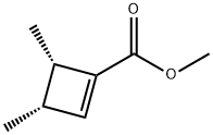 1-Cyclobutene-1-carboxylicacid,3,4-dimethyl-,methylester,cis-(9CI) Structure