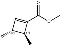 1-Cyclobutene-1-carboxylicacid,3,4-dimethyl-,methylester,trans-(9CI) Structure