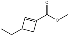 1-Cyclobutene-1-carboxylicacid,3-ethyl-,methylester(9CI) Structure