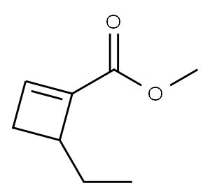 1-Cyclobutene-1-carboxylicacid,4-ethyl-,methylester(9CI) 구조식 이미지