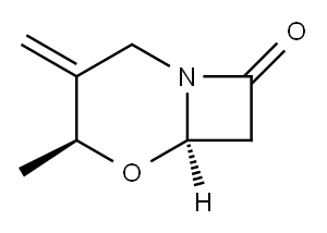 5-Oxa-1-azabicyclo[4.2.0]octan-8-one,4-methyl-3-methylene-,(4S,6R)-(9CI) 구조식 이미지