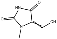 2,4-Imidazolidinedione, 5-(hydroxymethylene)-1-methyl- (9CI) 구조식 이미지