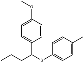 1-[[1-(4-Methoxyphenyl)butyl]thio]-4-methylbenzene Structure