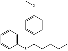 1-(4-Methoxyphenyl)-1-phenylthiopentane 구조식 이미지
