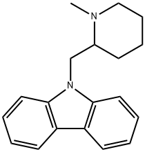 9-(1-Methyl-2-piperidylmethyl)-9H-carbazole Structure