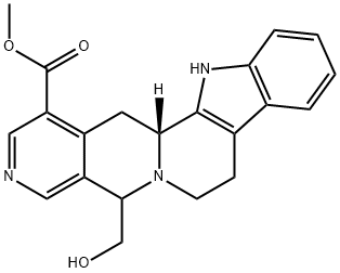 5,7,8,13,13b,14-Hexahydro-5-(hydroxymethyl)indolo[2',3':3,4]pyrido[1,2-b][2,7]naphthyridine-1-carboxylic acid methyl ester 구조식 이미지