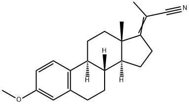 3-Methoxy-19-norpregna-1,3,5(10),17(20)-tetrene-20-carbonitrile 구조식 이미지