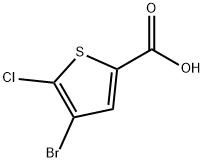 4-broMo-5-chlorothiophene-2-carboxylic acid 구조식 이미지