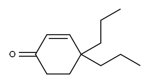 4,4-DIPROPYLCYCLOHEX-2-ENONE Structure