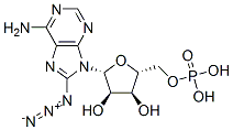 8-azidoadenosine 5'-monophosphate Structure